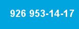 926 953-14-17 926 953-14-17